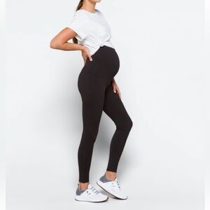 Threads 4 Thought Diaz Maternity Black Moto Leggings